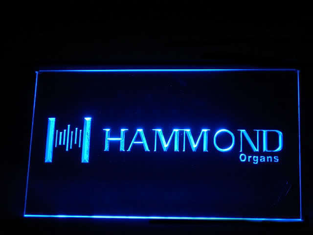 Hammond Organs Display Led Light Sign